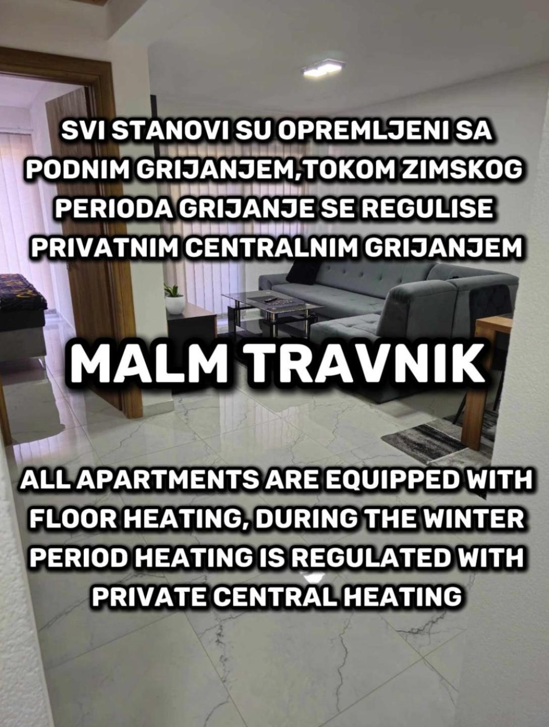 Malm Travnik Lejlighed Eksteriør billede